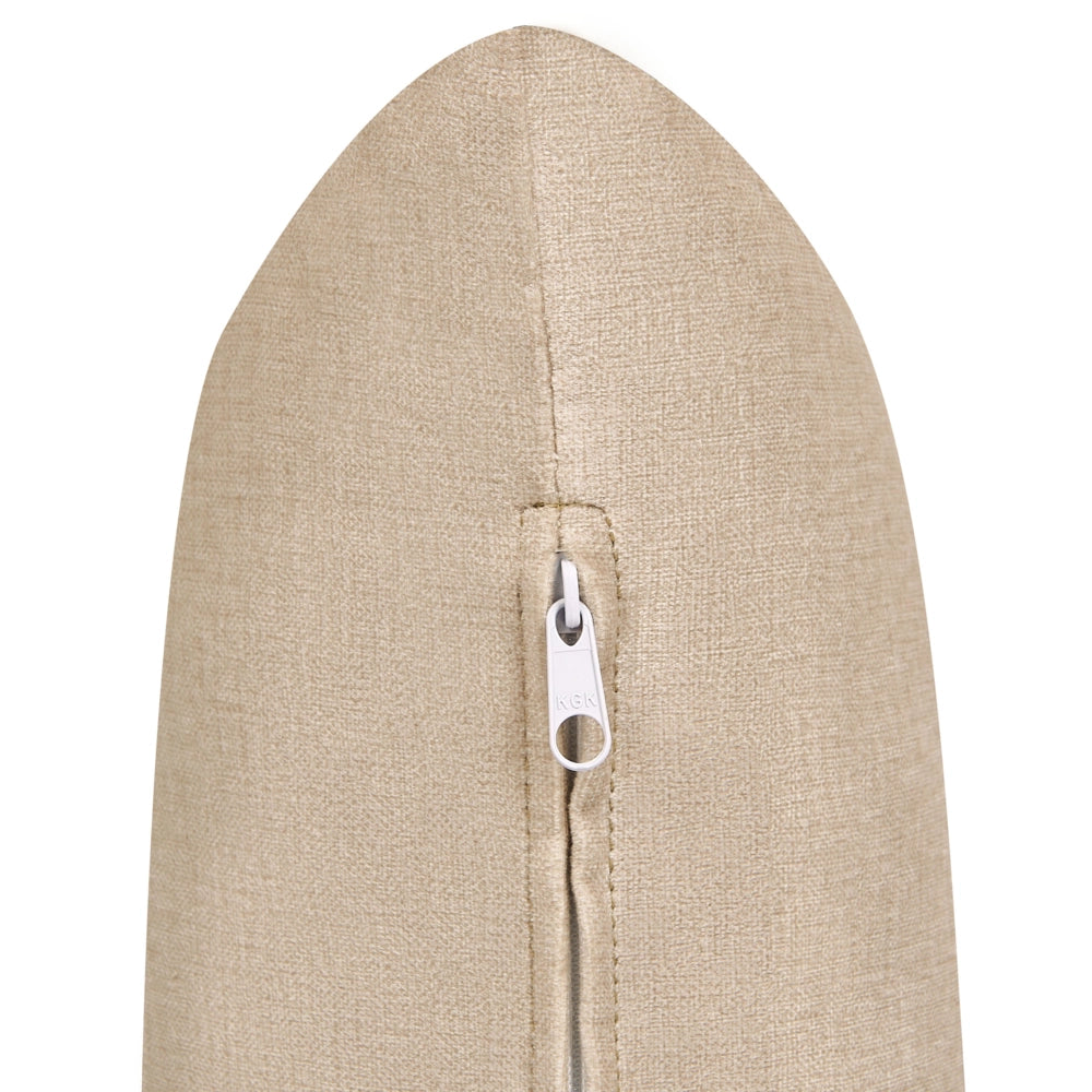 Poltroncina Beige Rivestimento In Tessuto Poliestere Japandi Stile Minimalista