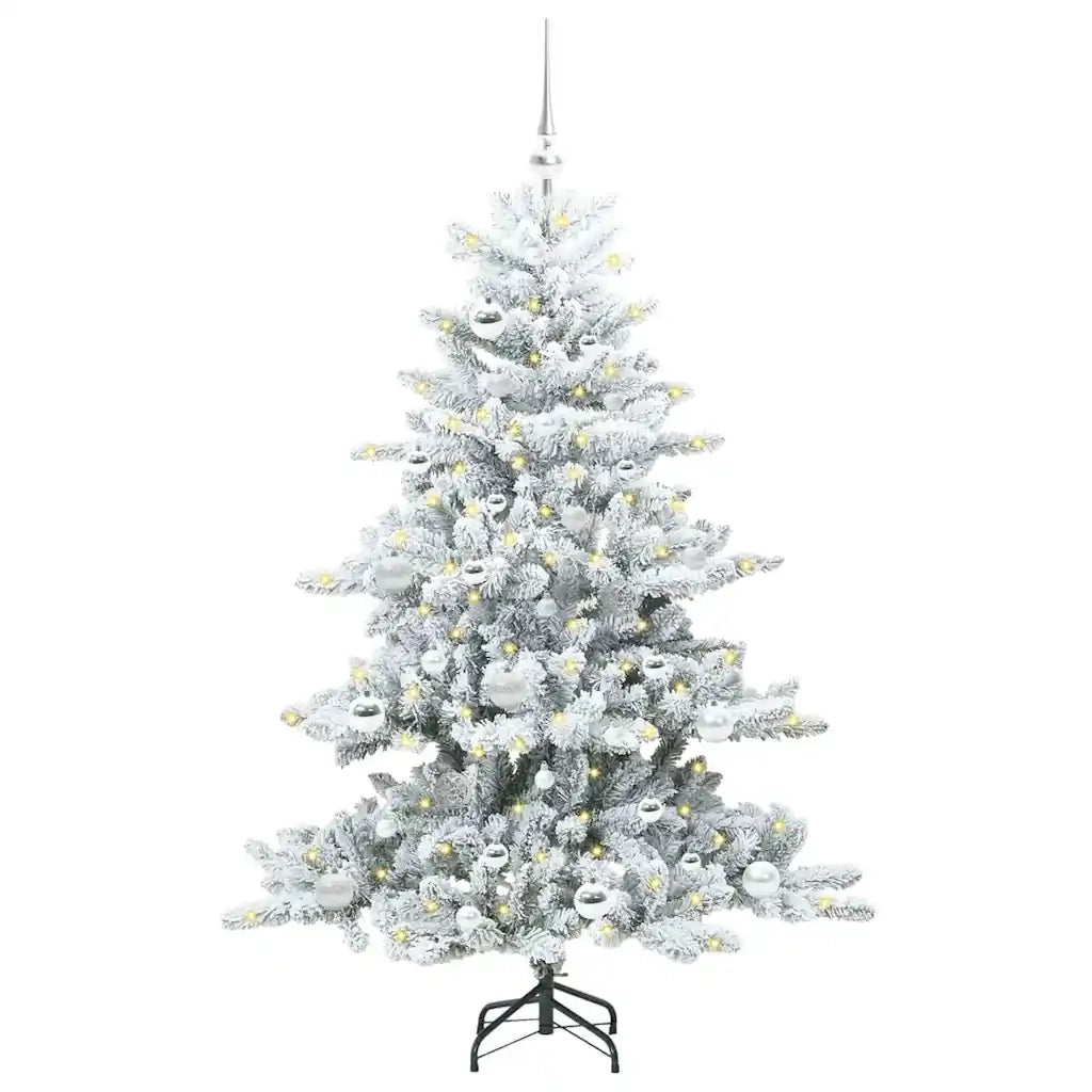 Albero di Natale Artificiale con Rami Pieghevoli Bianco 150 cm 3397710