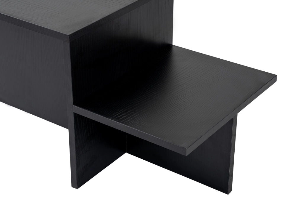 Tavolino in legno "Harmony" 80 x 40 x 40 cm - Legno nero