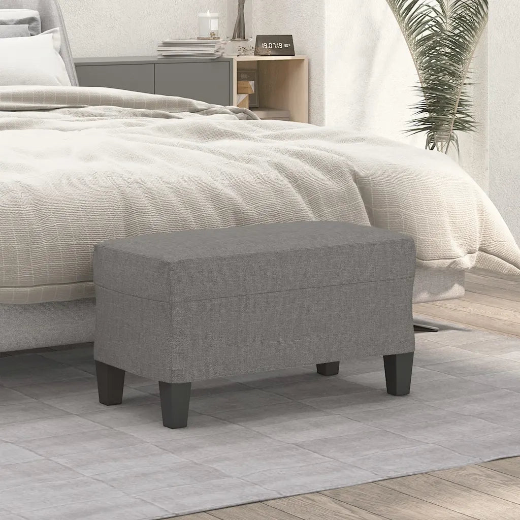 Panca Grigio Scuro 70x35x41 cm in Tessuto 349432