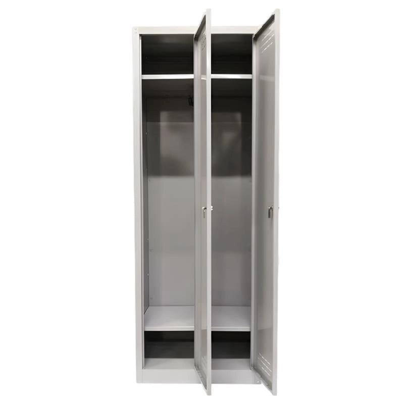 ARMADIO SPOGLIATOIO IN METALLO CON 2 ANTE 60 X 40 X H167 CM