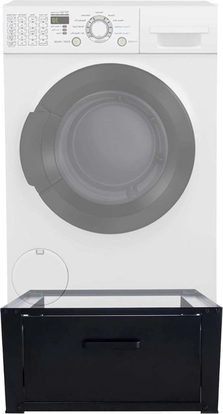 Elevatore per Lavatrice - Elevatore per Lavatrice con Carrello - Sottoscala per Lavatrice con Capacità di Carico fino a 150 KG - Cassetto per Lavatrice - Convertitore per Lavatrice - 63 x 31,5 x 54 cm - Nero