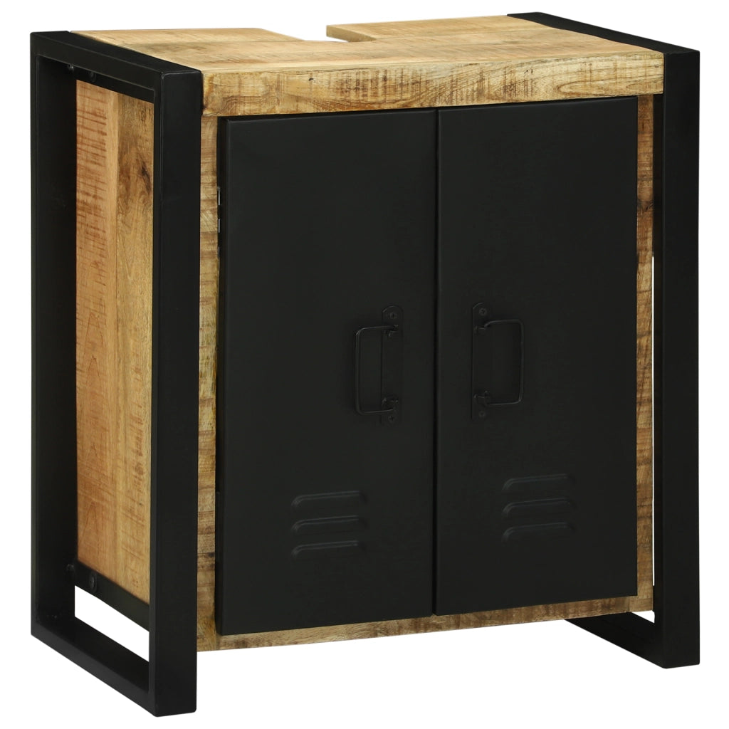 Mobile lavabo 55x35x60 cm in legno massello di mango