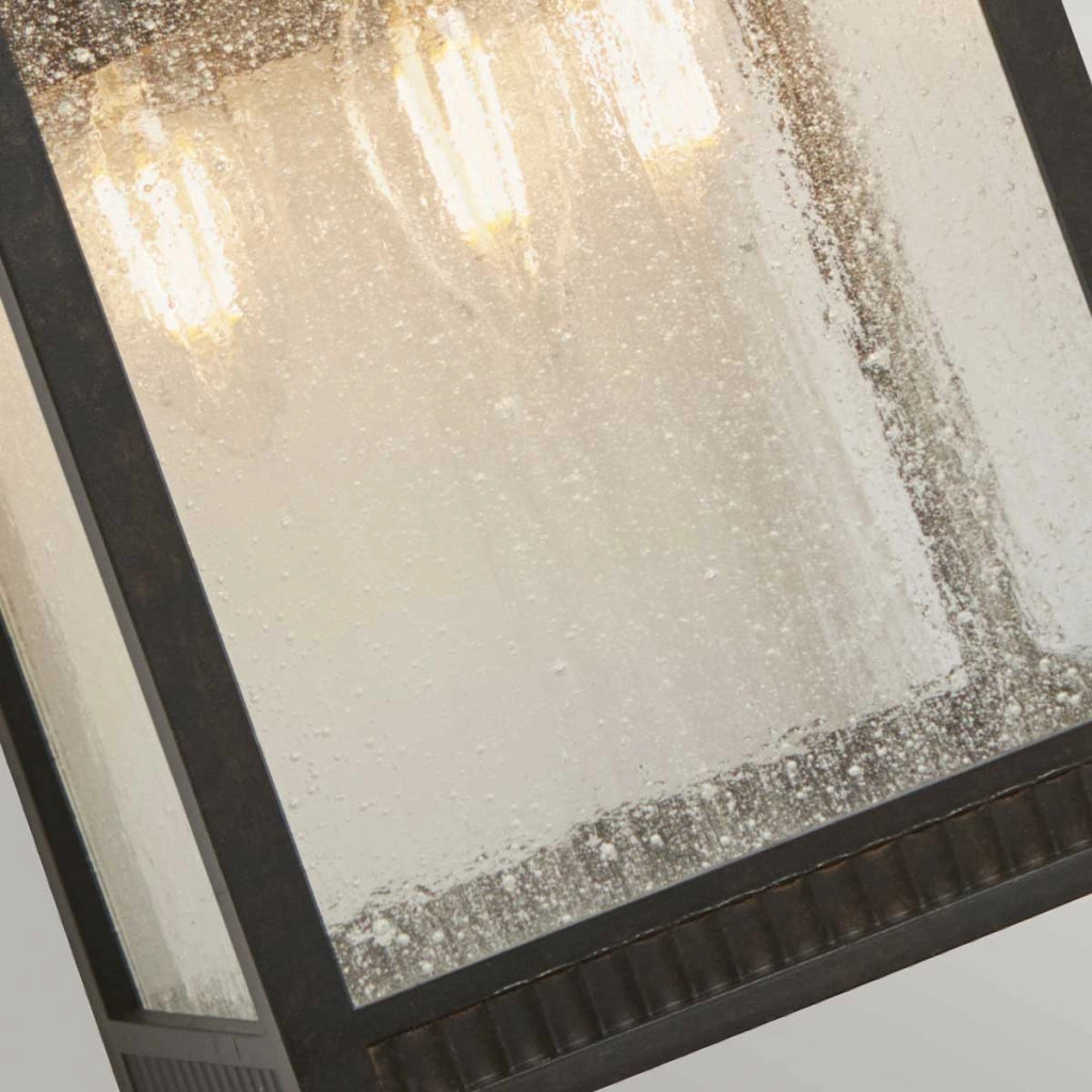 Applique esterna Livingston Quoizel bronzo E14 3x40W