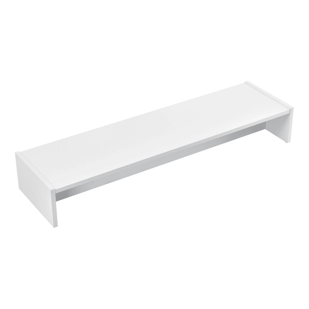 Rialzo di Supporto Flensberg per Monitor/Portatile/TV da Scrivania 100x27x15 cm - Bianco [en.casa]