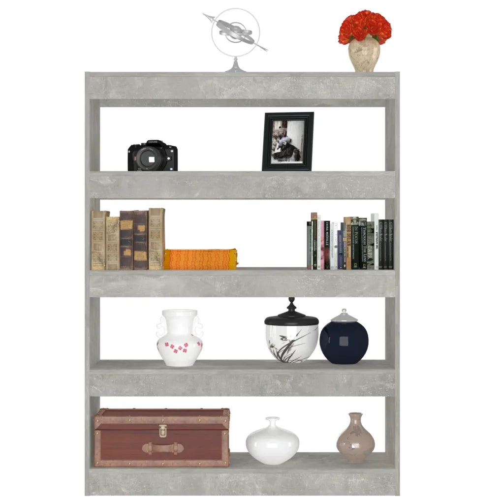 Libreria/Divisorio Grigio Cemento 100x30x135 cm 811758