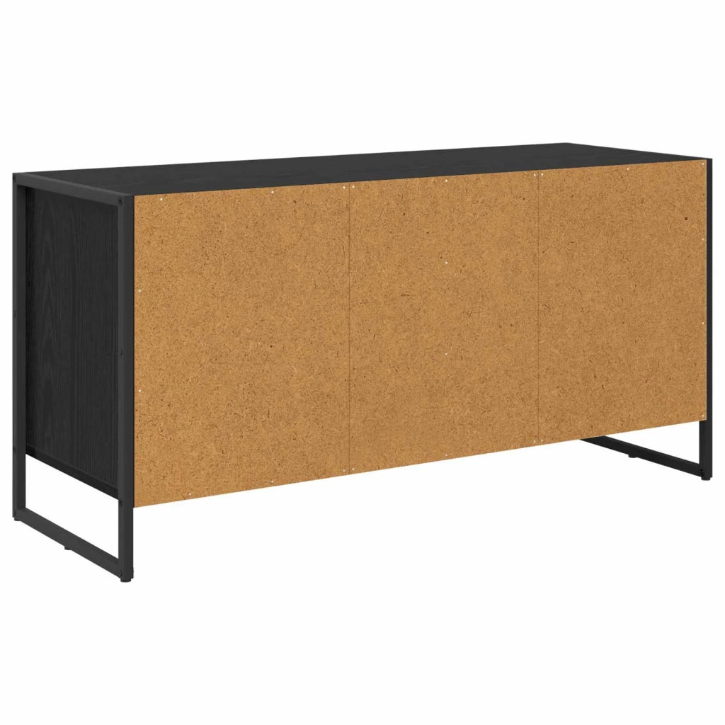 Mobile TV-Credenza per TV-Console TV Rovere Nero 100 x 36 x 49.5 cm Legno multistrato