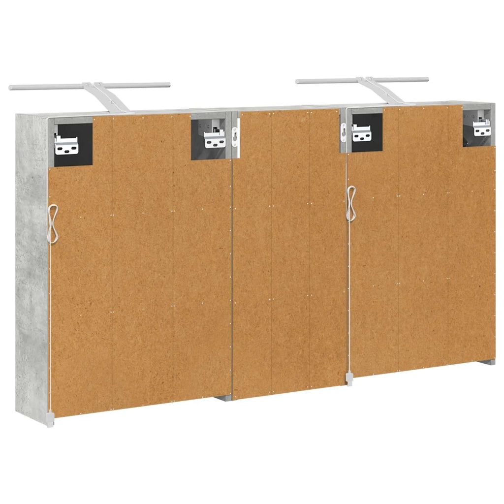 Set di Armadi da Bagno 3 pcs 116 x 16 x 62,5 cm