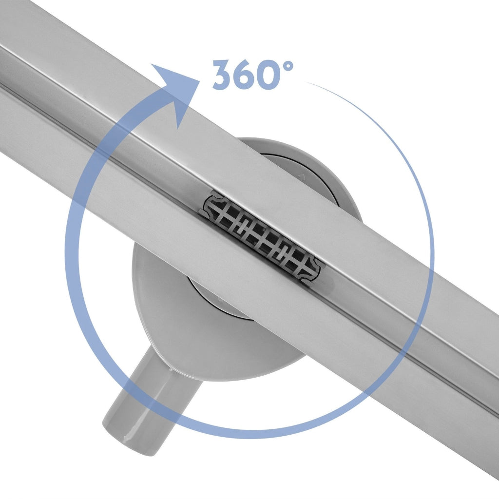 Canalina Di Scarico Rea Filo Nickel Brush 80