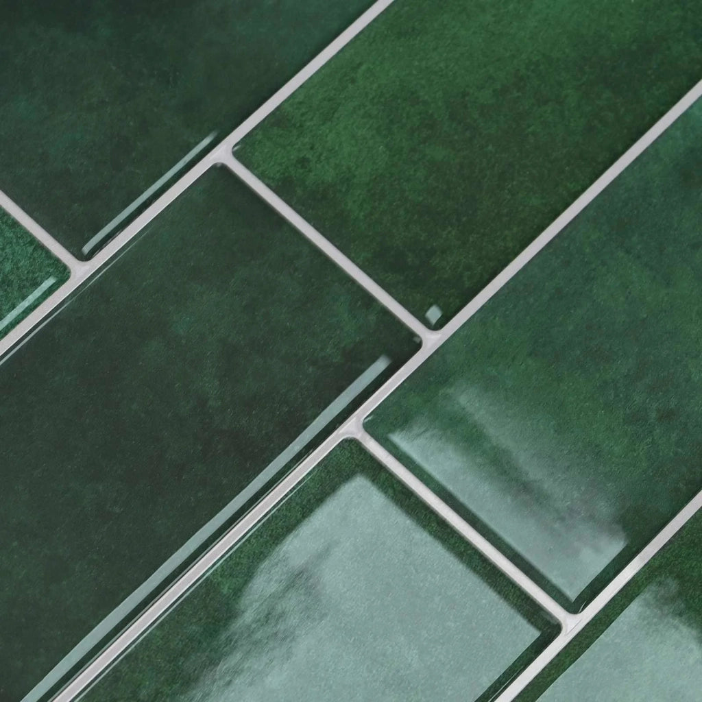 Piastrella subway 10 pz Verde Scuro 29 x 21 cm CFW2454048