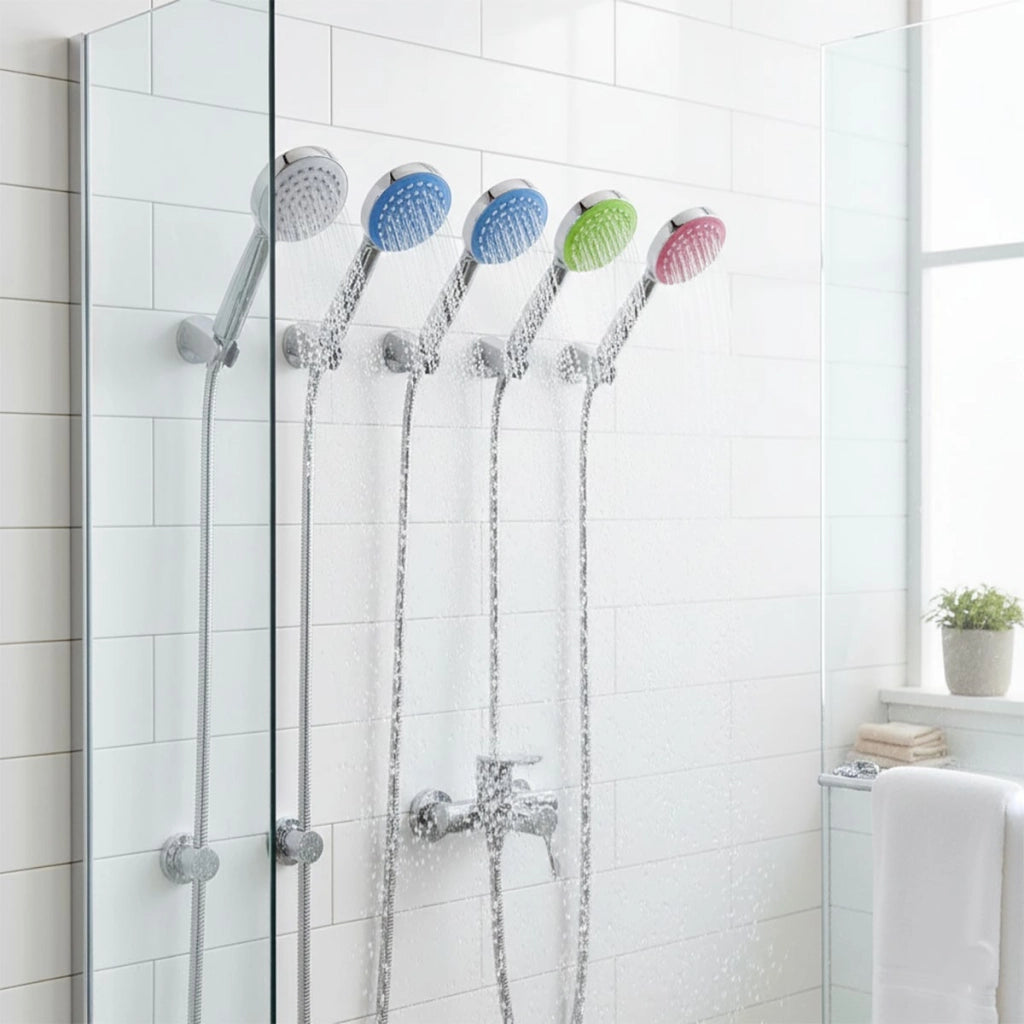 SOFFIONE BRACCIO DOCCINO BAGNO DOCCIA VASCA UNIVERSALE ROTONDO VARI COLORI 01969