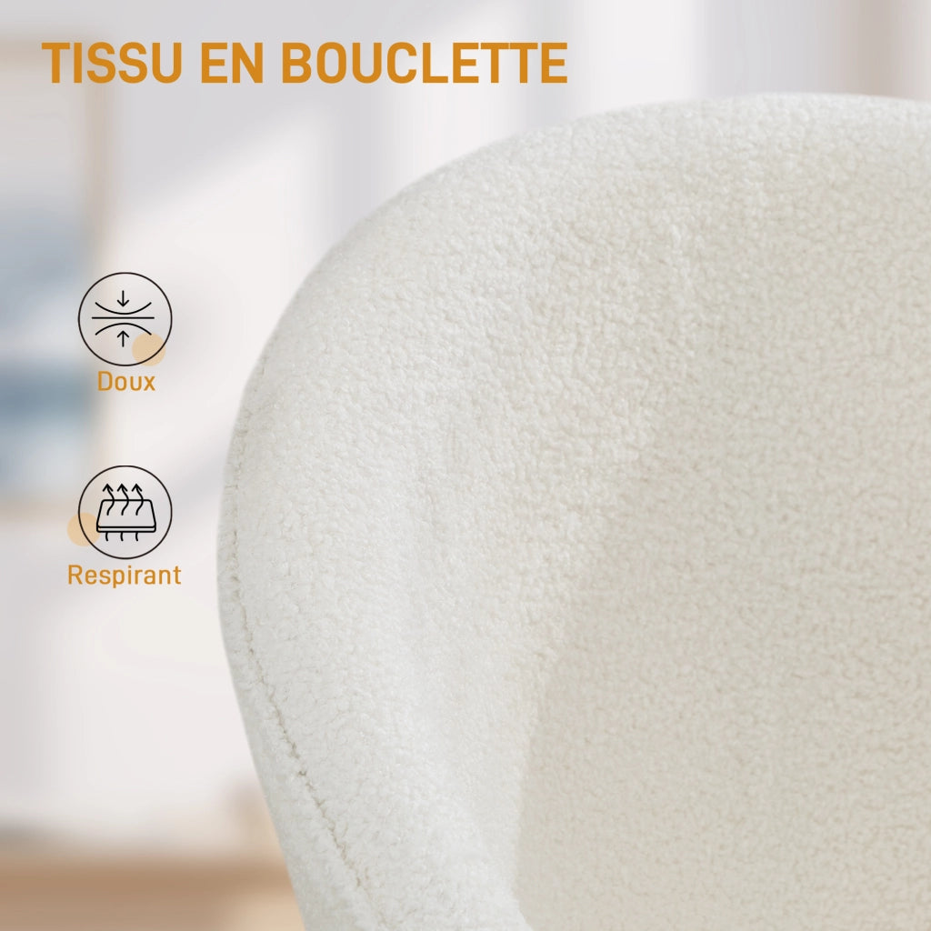 Sedia da ufficio ergonomica regolabile in altezza ¨C zephmum ¨C crema