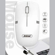 Trade Shop - Mouse Ottico Senza Fili Wireless 2.4ghz Ricetrasmettitore Usb Per Computer Qm62 -