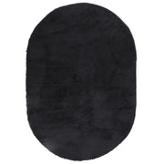 Tappeto del soggiorno | Tappeto Shaggy a Pelo Lungo NAVARRA Nero 300x200 cm poliestere