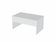 Tavolino "Akilli" con contenitore in legno - 90 x 52 x 45 cm - Bianco