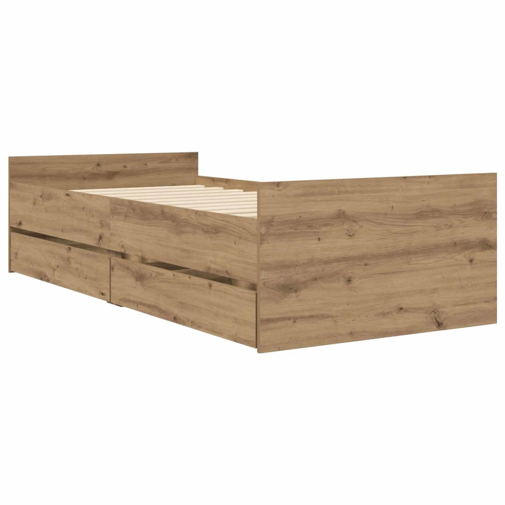 Struttura del letto Rovere Artigianale Legno ingegnerizzato 3429628