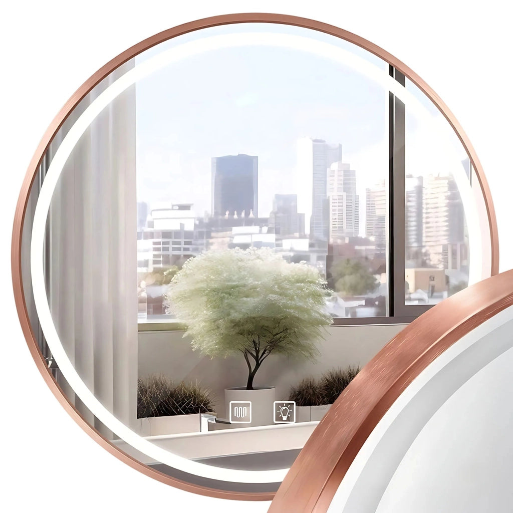 Specchio Led 50cm Mmj Brush Copper