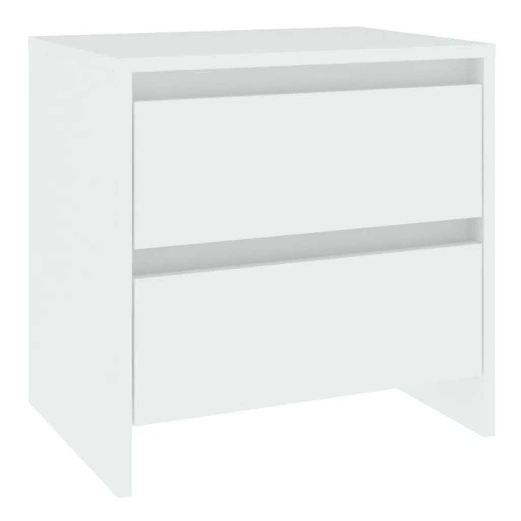 Comodino Bianco 45x34,5x44,5 cm in Legno Ingegnerizzato cod mxl 31149