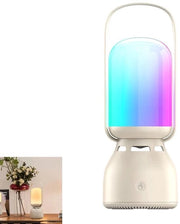 Lampada da Campeggio, 1800mAh LED-lampada da Esterno, Audio Bluetooth, 3 Livelli di Brillantezza, Idrorepellente, Pratica, Ricarica USB, Adatta per Feste di Famiglia, Attività All'Aperto, Feste di Compleanno, Campeggio e Altri Eventi.
