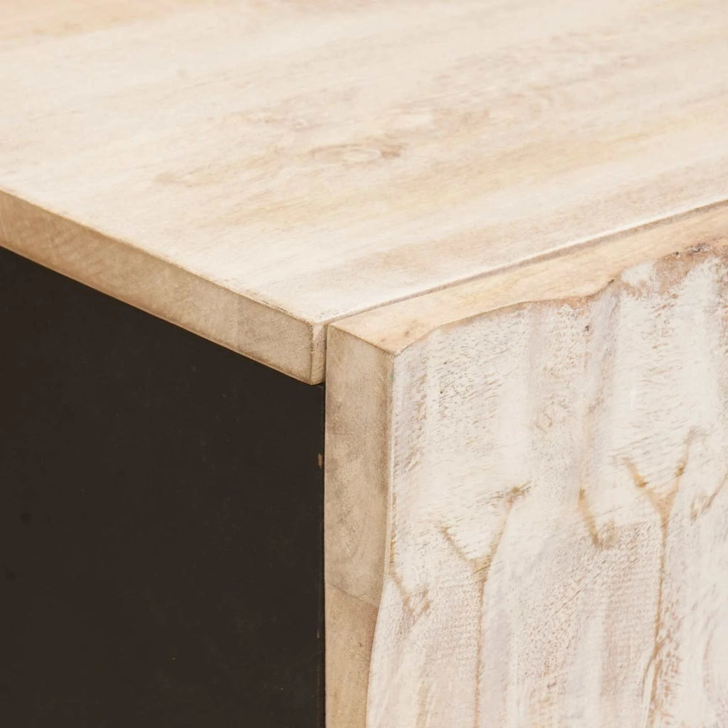 Credenza con cassetto Finitura Bianco Lavato 40 x 33 x 75 cm