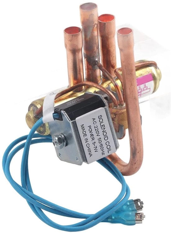 Vale a pena una valvola a quattro vie per bassa pressione - Raffreddamento fino a 120 ton - Adatto per R22/R407C/R404A/R410A - Temperatura da -30°C a +120°C - Materiale Duroplast - Efficace in termini di energia - Valvola per climatizzazione