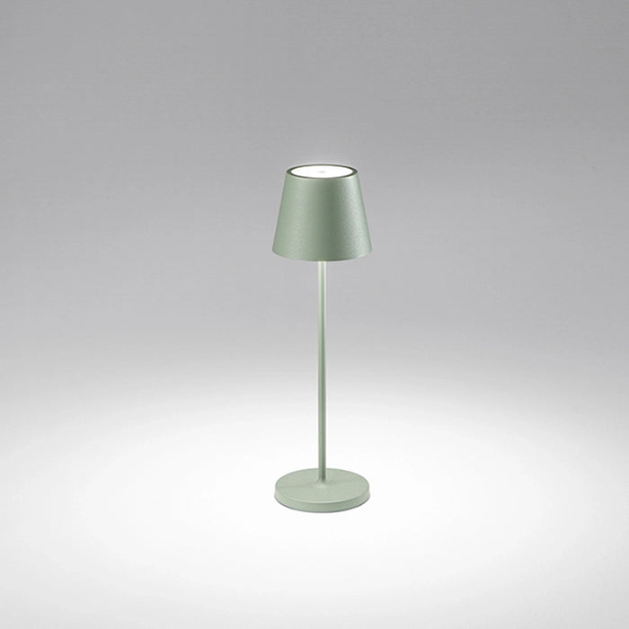 Lampada Tavolo Esterno Moderna Diva Alluminio Verde Led 2,5W 3000K