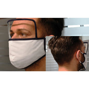 1pz mascherina igienica protettiva con visiera bianca/blu - cm. 18 x 15 cod:ferx.1065470nlm