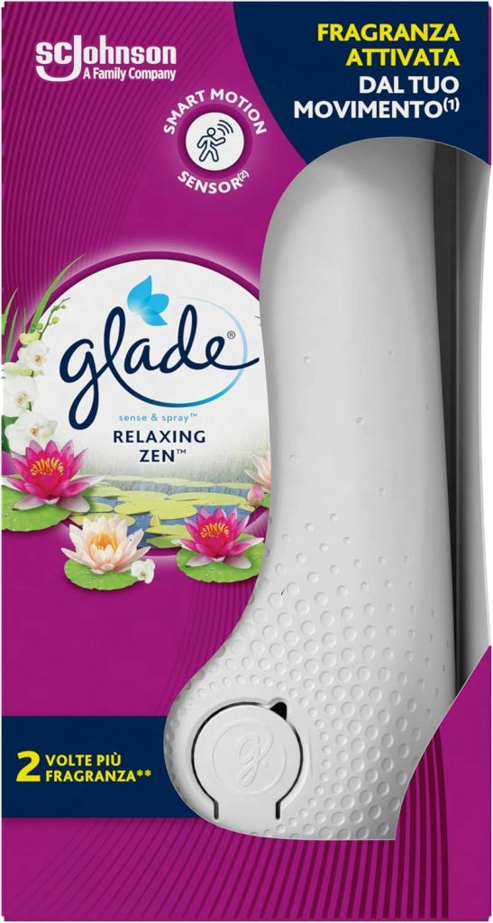 GLADE SENSE & SPRAY AUTOMATIC BASE + RICARICA 18 ML RELAXING ZEN
