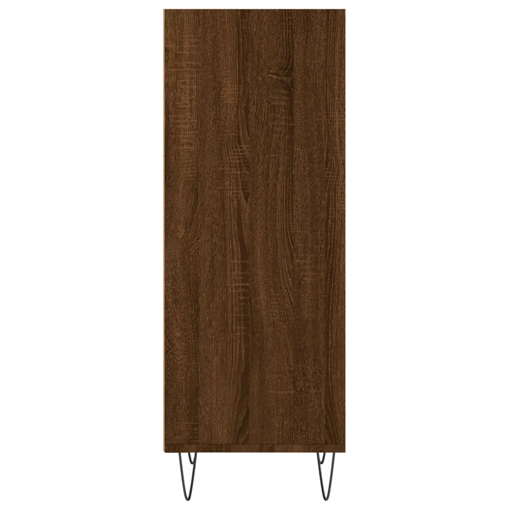 Credenza Rovere Marrone 34,5x32,5x90 cm in Legno Multistrato 828731