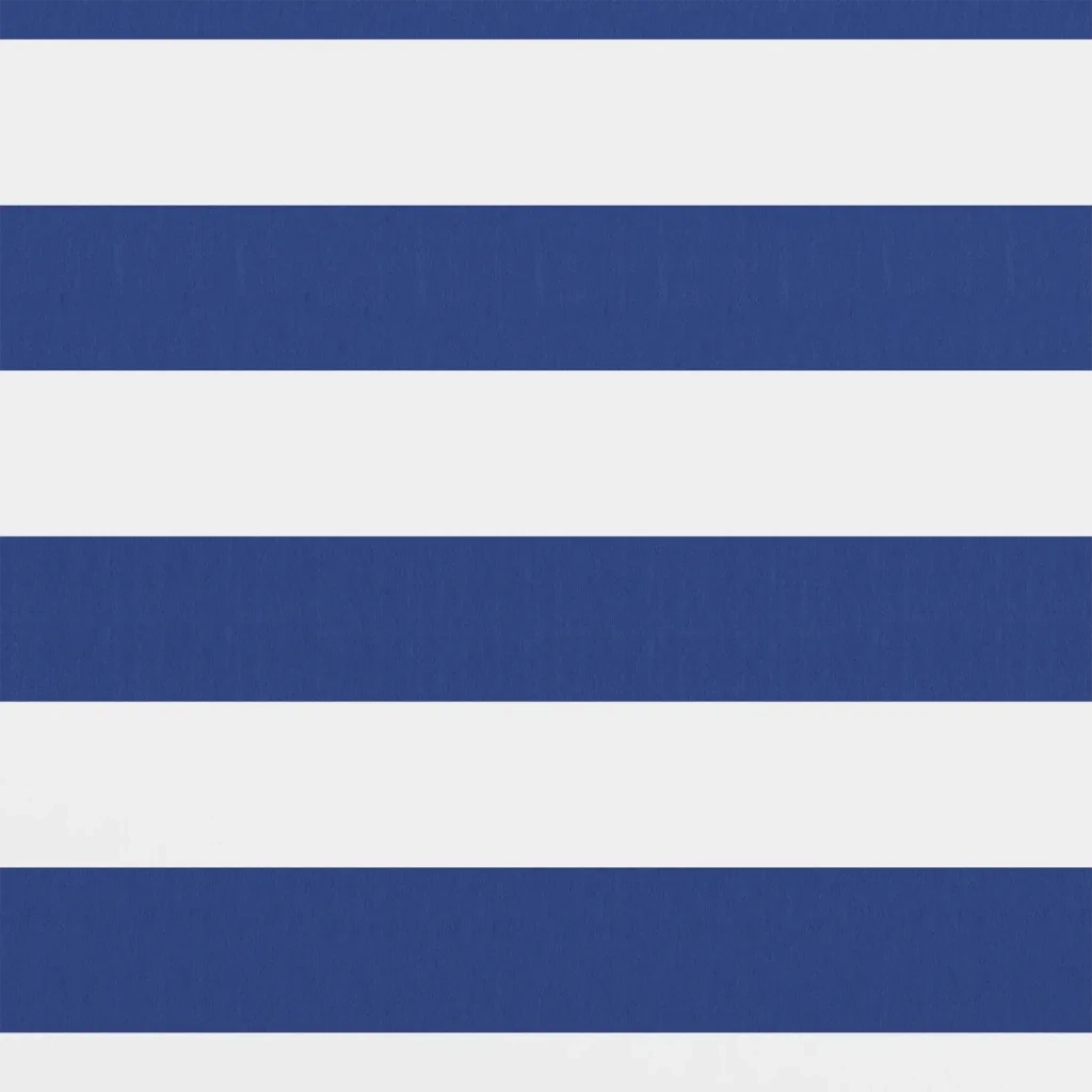 Schermo da balcone | Paravento da Balcone Bianco e Blu 75x400 cm Tessuto Oxford