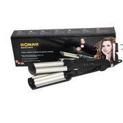 Trade Shop - Piastra Sonar Wave Envy Capelli Ondulati Mossi Arriccia Onde In Metallo -