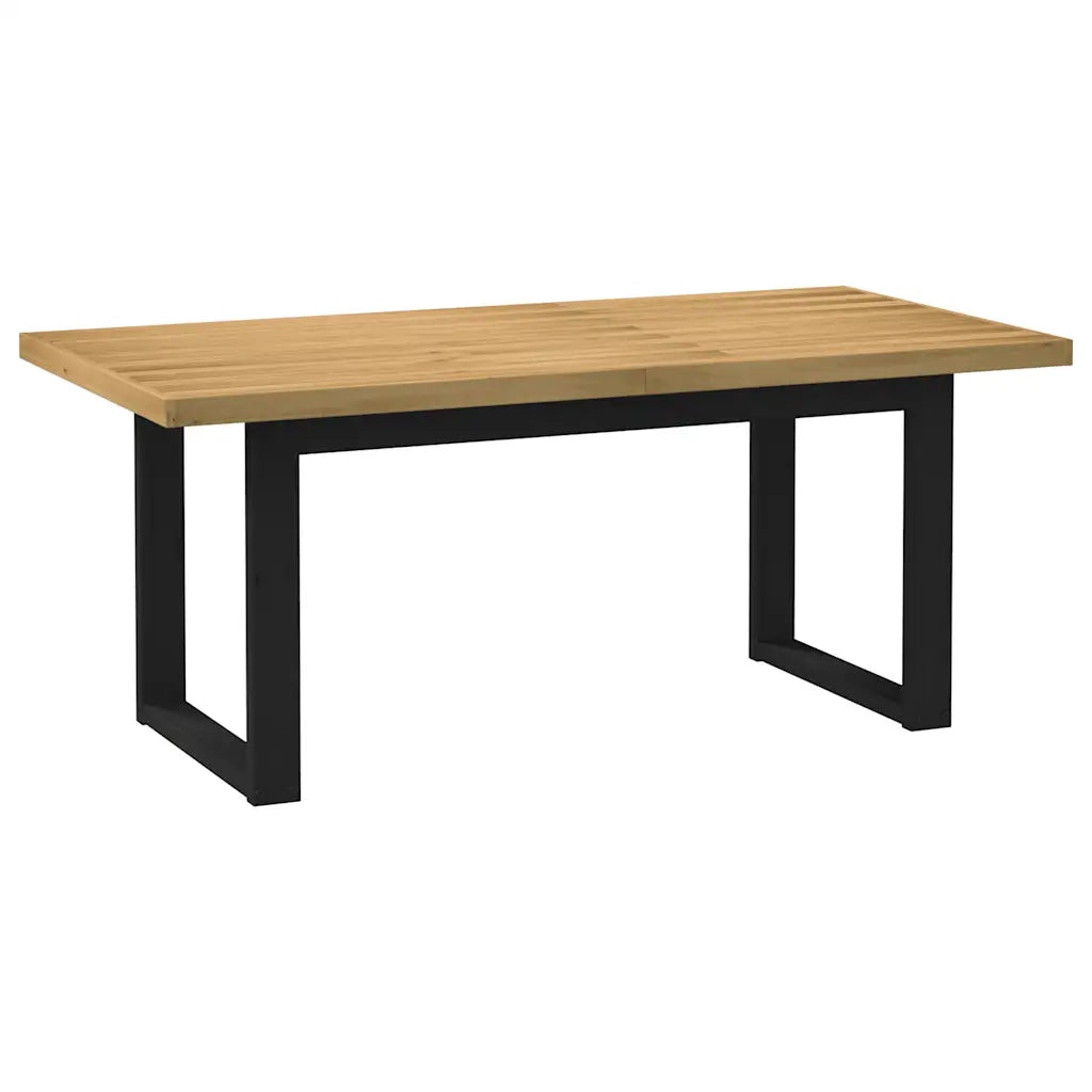 Tavolo Pranzo | Tavolo da cucina NOAIN Gambe a Forma U 180x90x75 cm Legno Massello