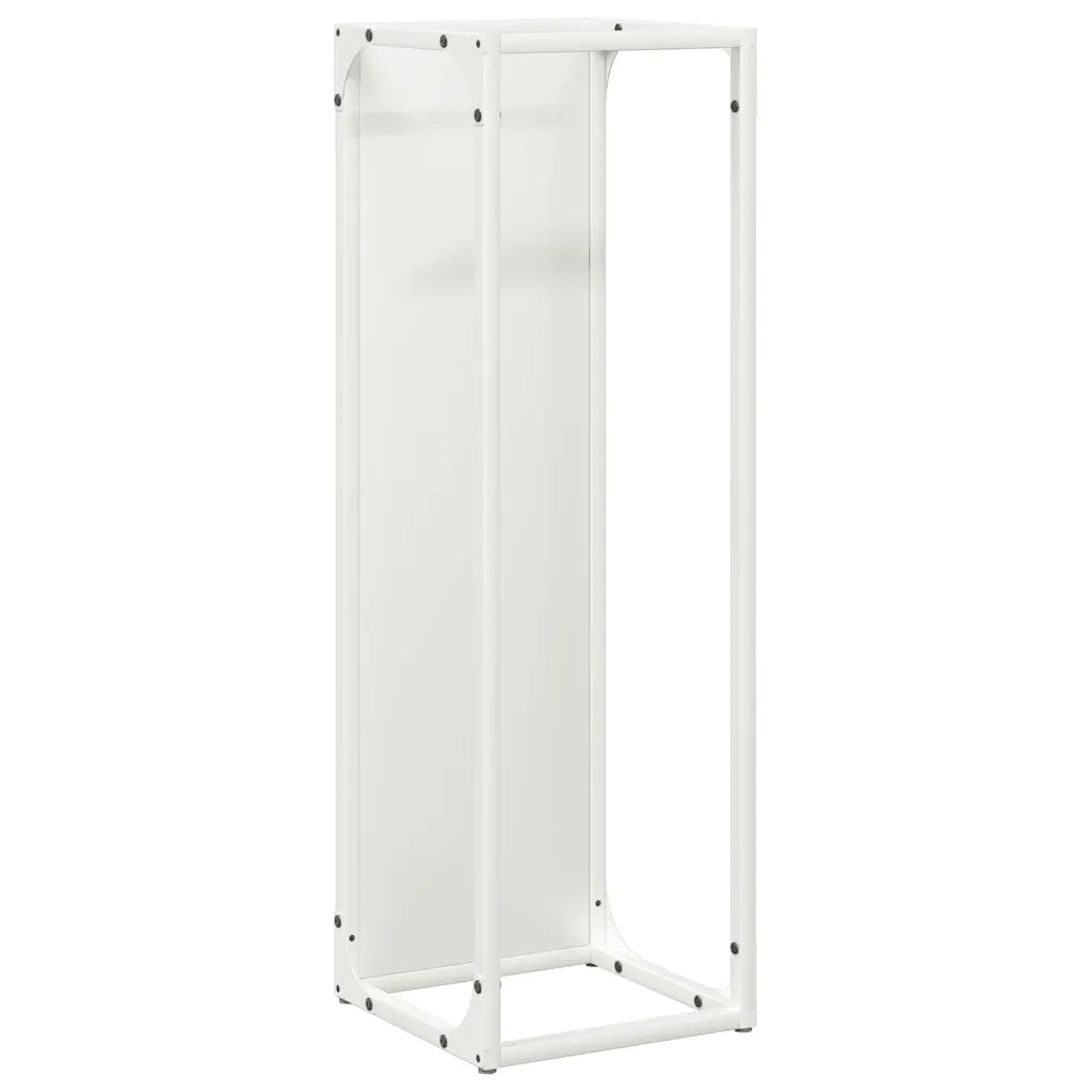 Rastrelliera per Legna da Ardere Bianca 25x25x80 cm CFW3544587