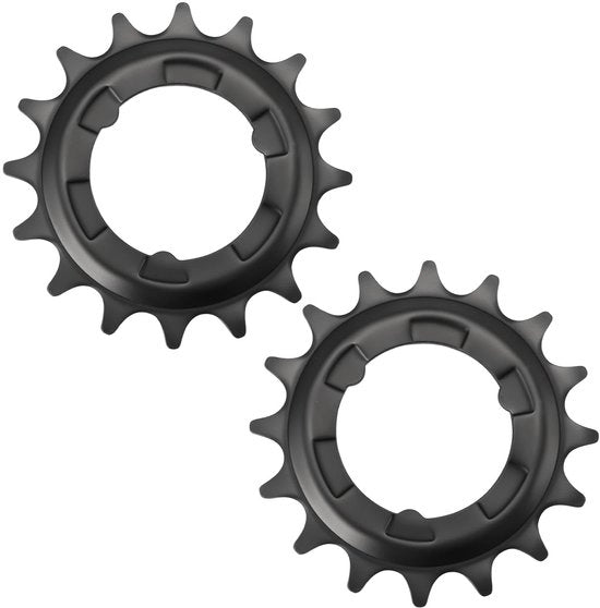 Cassetta a denti 2 pezzi - 16 denti - Diametro esterno 70mm - Diametro interno 34mm - Adatto per trasmissione a ingranaggi - Faccia in metallo resistente - Cassetta a denti per bicicletta
