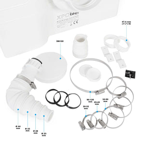 Stazione di sollevamento 4/2 con trituratore WC 800 watt Pompa per acque reflue