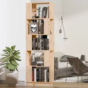 Libreria Divisorio-Scaffale per Libri-Mobile di Stoccaggio 51x25x163,5 cm Legno Massello di Pino