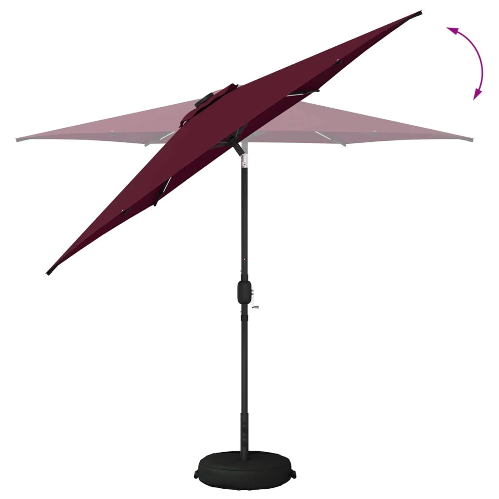 Parasol da Giardino con Luci LED 270 x 270 cm Poliestere 42036262