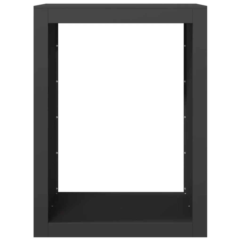 Portalegna 60 x 40 x 80 cm acciaio nero 02_0043734