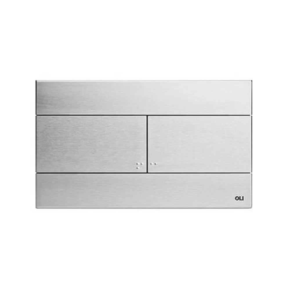 Placca di comando Oli Slim Dual satinato 25,5 cm in ABS con doppio scarico