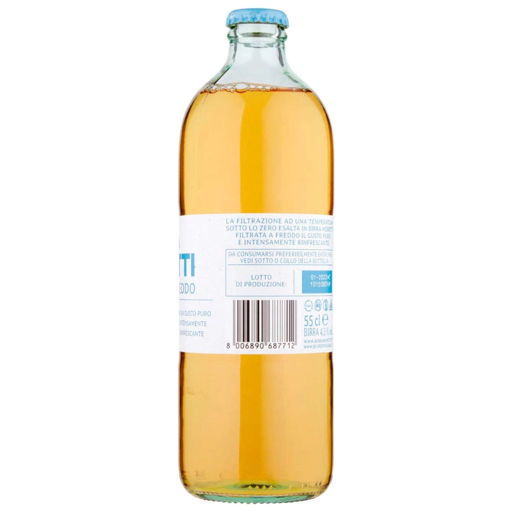 Birra moretti filtrata a freddo 12 bottiglie da 55 cl