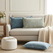 Federa 6 pz HOUTEN Blu 40 x 80 cm Tessuto Chenille 918233