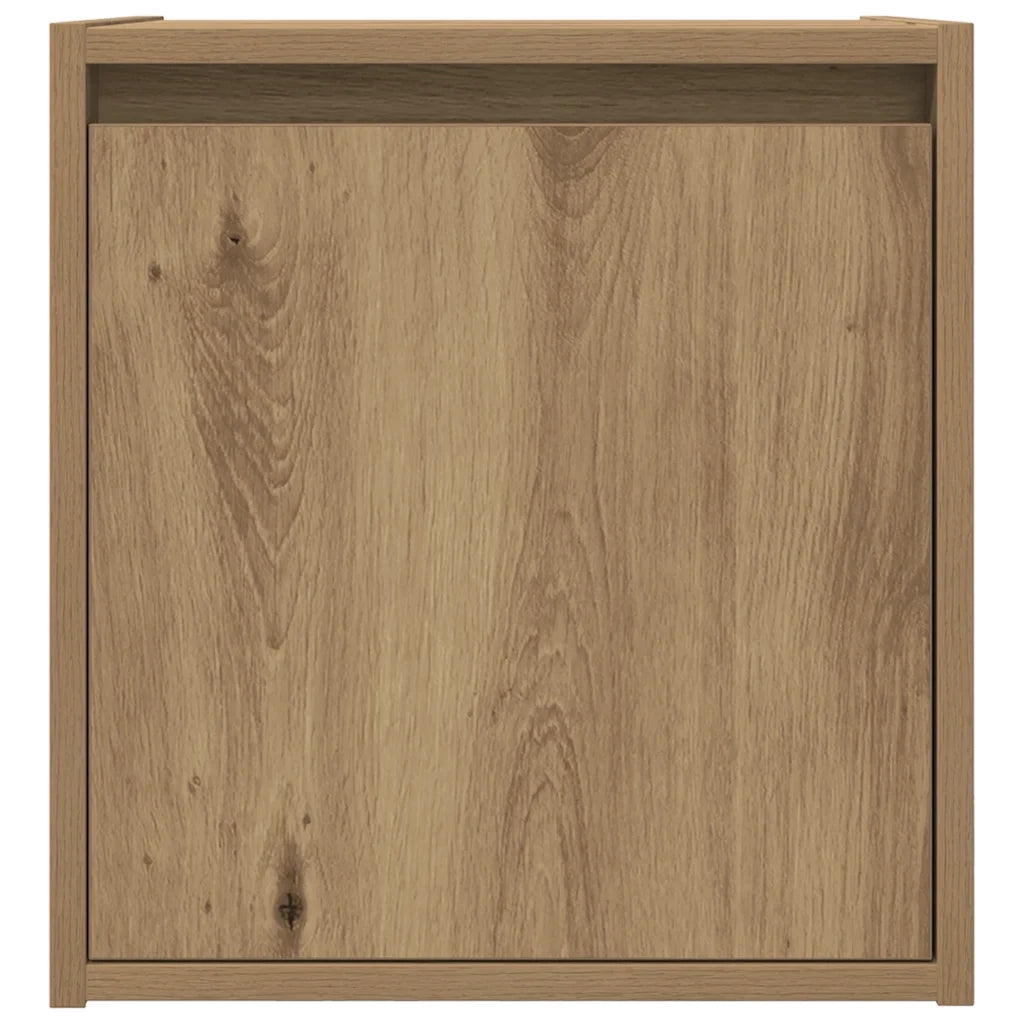 Comodino a Muro Rovere Artigianale 38x34x40 cm 861245