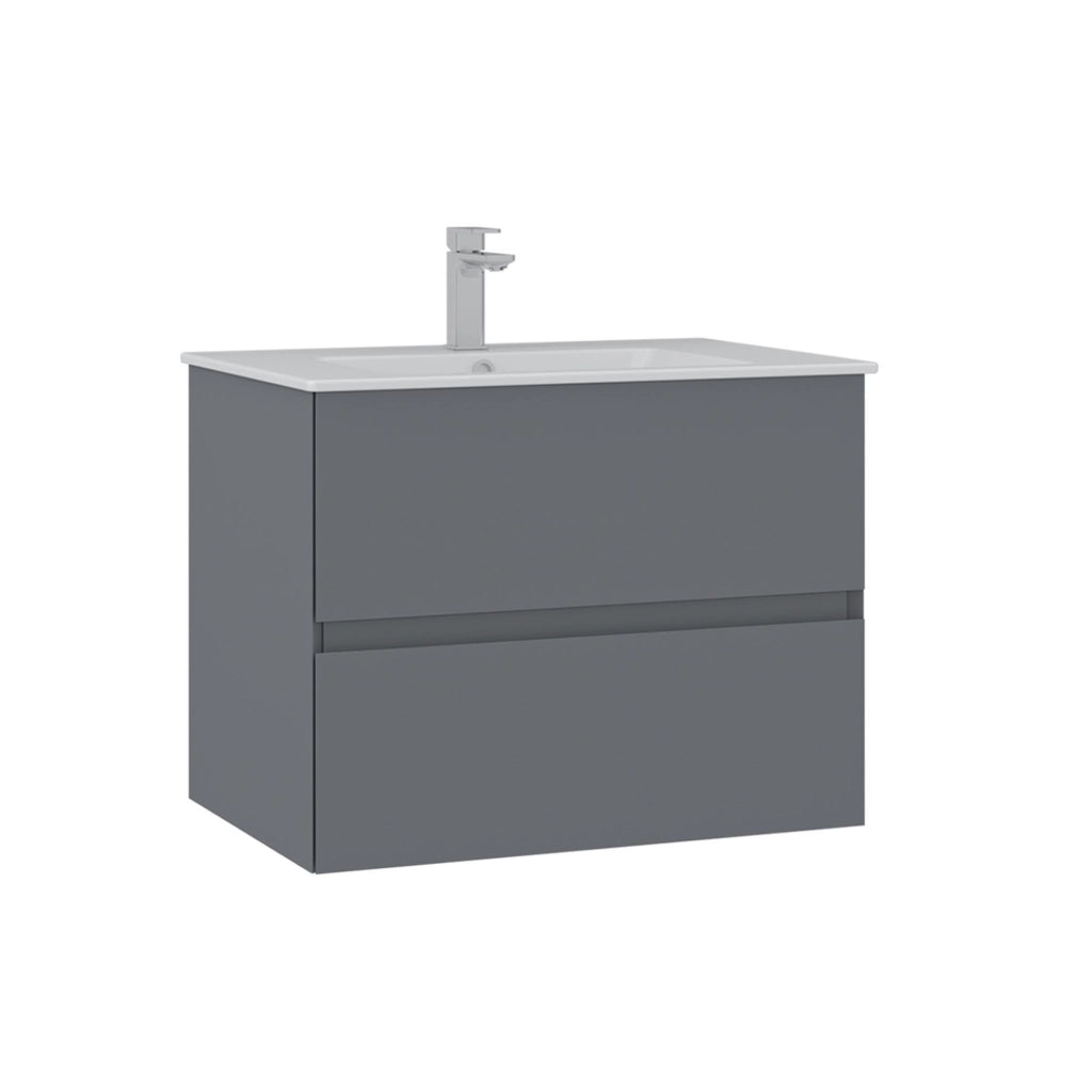 Mobile lavabo "Nest 71 v2" - 71 x 51 x 55 cm - Grigio opaco