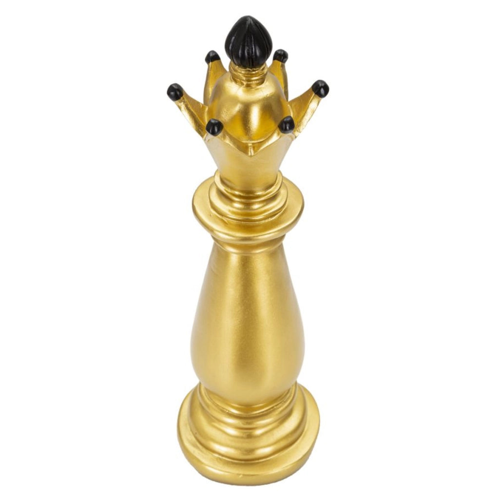 Scultura Scacchi 10, Oro, Poliresina, 12,5x12,5x38,5 cm