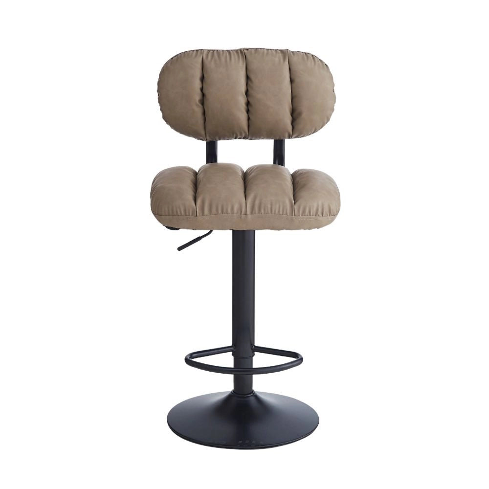 Sgabello bar ecopelle tortora Tati – Stile e comfort in un design contemporaneo
