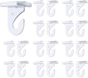 Hanger per soffitto da 20 pezzi - Hanger in metallo per soffitto - Adesivo autoattacco - Installazione senza foratura - Sostenibile - Resistente all'ossidazione - Hanger di appoggio