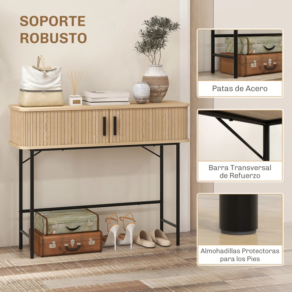Consola Vintage ¨C zephmum ¨C Robe e Nero 100x30x80 cm