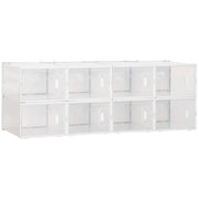 Scarpiera Modulare 8 Cubi ¨C Zephmum ¨C Plastica PP Bianco 28x36x21 cm