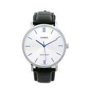 CASIO COLLECTION Mod. MINIMAL, LEATHER - BLACK