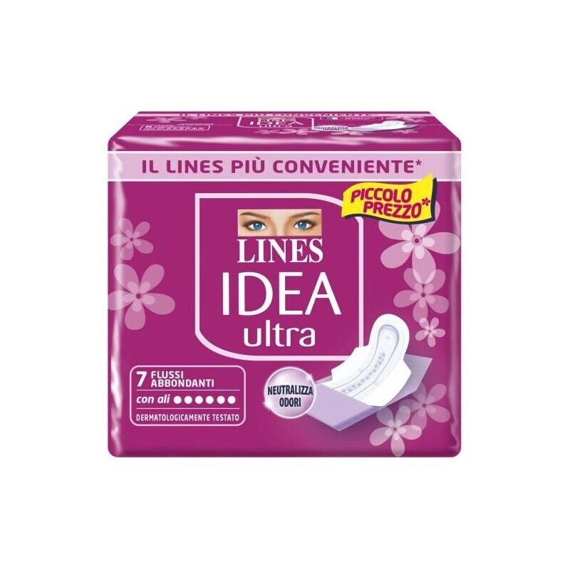 LINES IDEA ULTRA ASSORBENTI FLUSSO ABBONDANTE 7+1PZ OKY